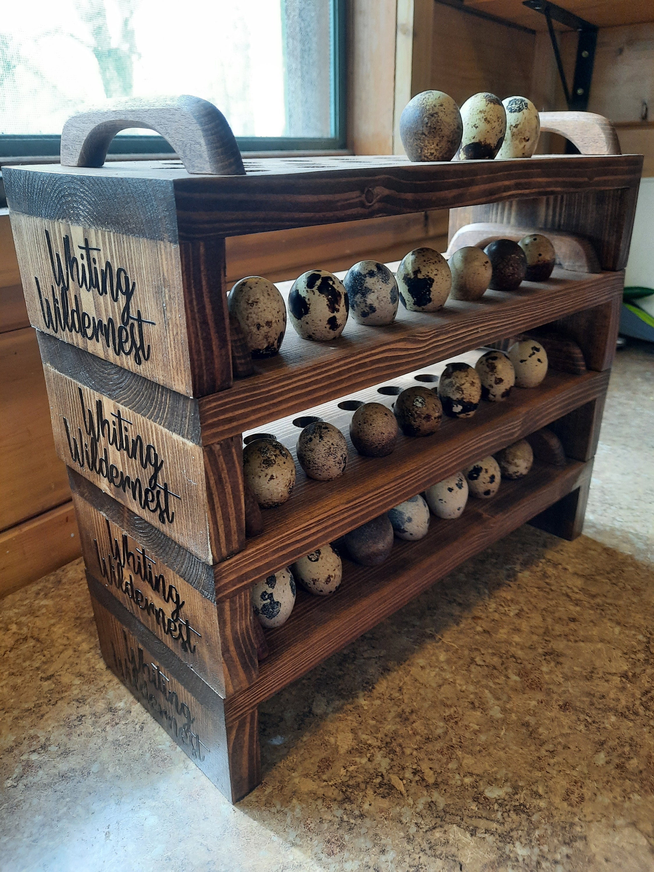 Quail Egg Tray Quail Egg Skelter Farm Fresh Eggs Quail Egg Etsy