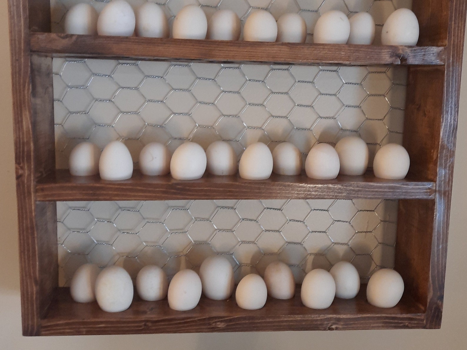 30 Countertop Egg Holder Egg Skelter Farm Fresh Egg Shelf Etsy
