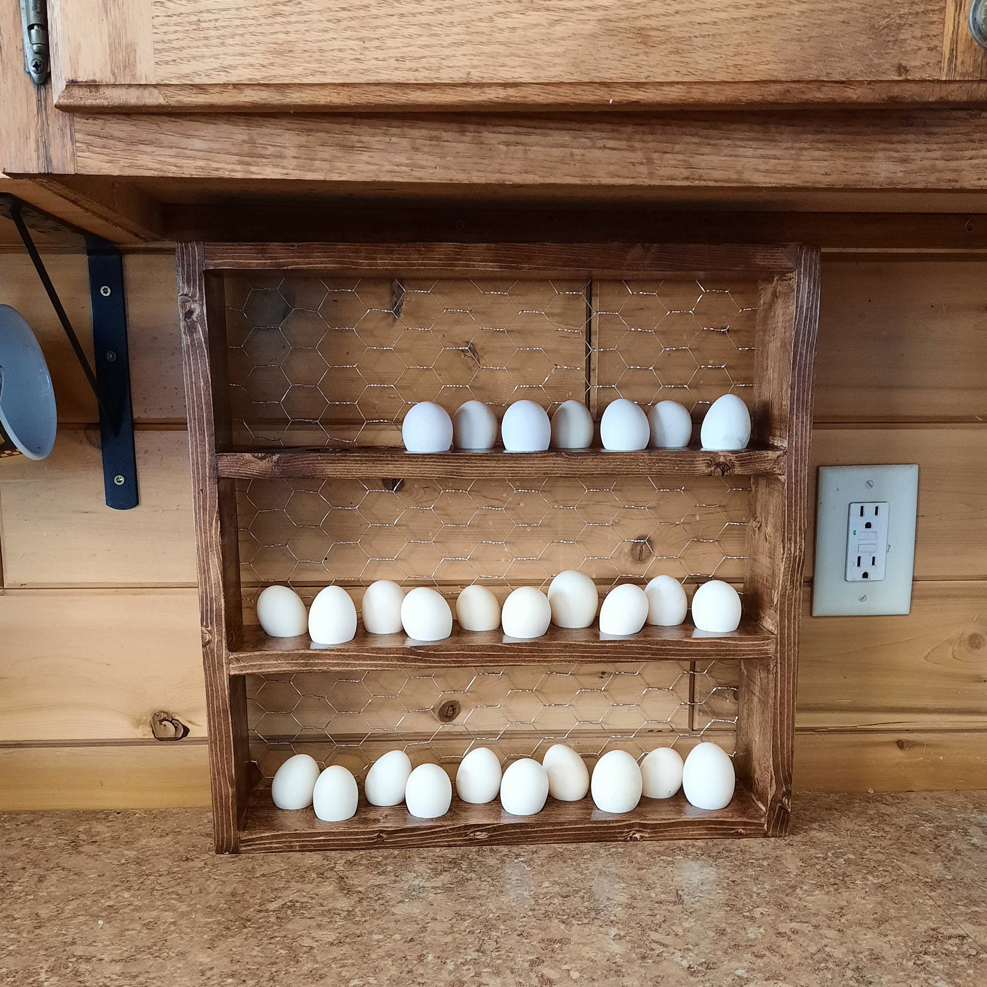 30 Countertop Egg Holder Egg Skelter Farm Fresh Egg Shelf 