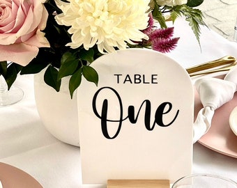 Acrylic Arch Table Numbers