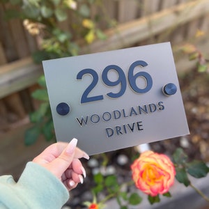 3D Acrylic House Number Sign