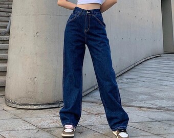 Baggy Jeans Women - Etsy