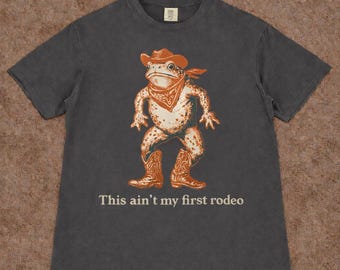 T-shirt cowboykikker | Dit is niet mijn eerste rodeo-shirt met print