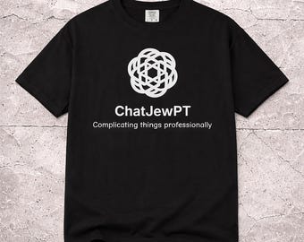 ChatJewPT T-shirt professioneel compliceren | Satire Tech-parodie