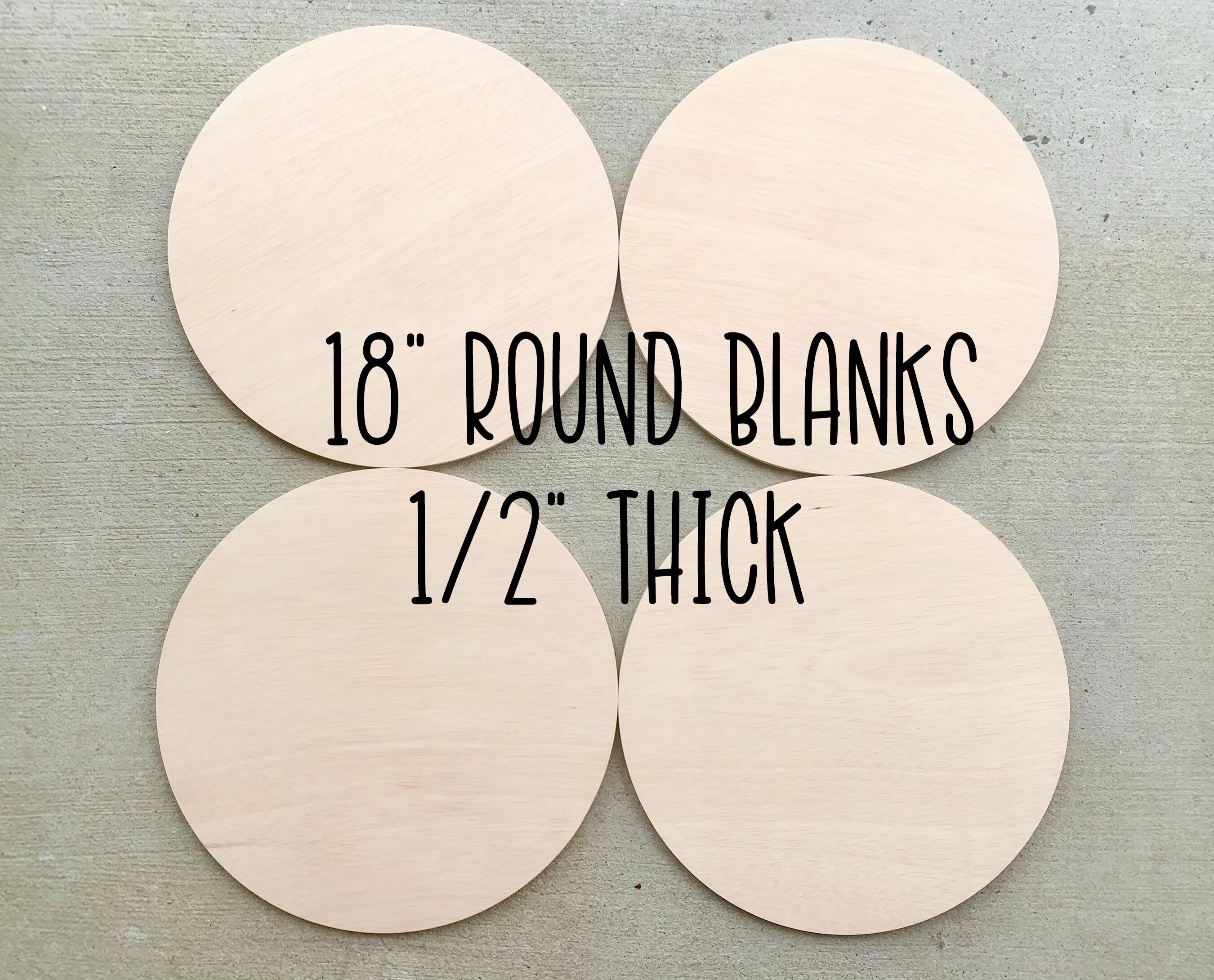 18 Round Wood Blanks Round Wooden Blanks Door Hanger Etsy