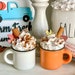 Mini Fall  Mugs for Tiered Tray, Mini Mug, Fall Mini Mug, Pumpkin Spice Mini Mug, Tiered Tray Decor, Fall Decor, Autumn Decor, Coffee Bar 