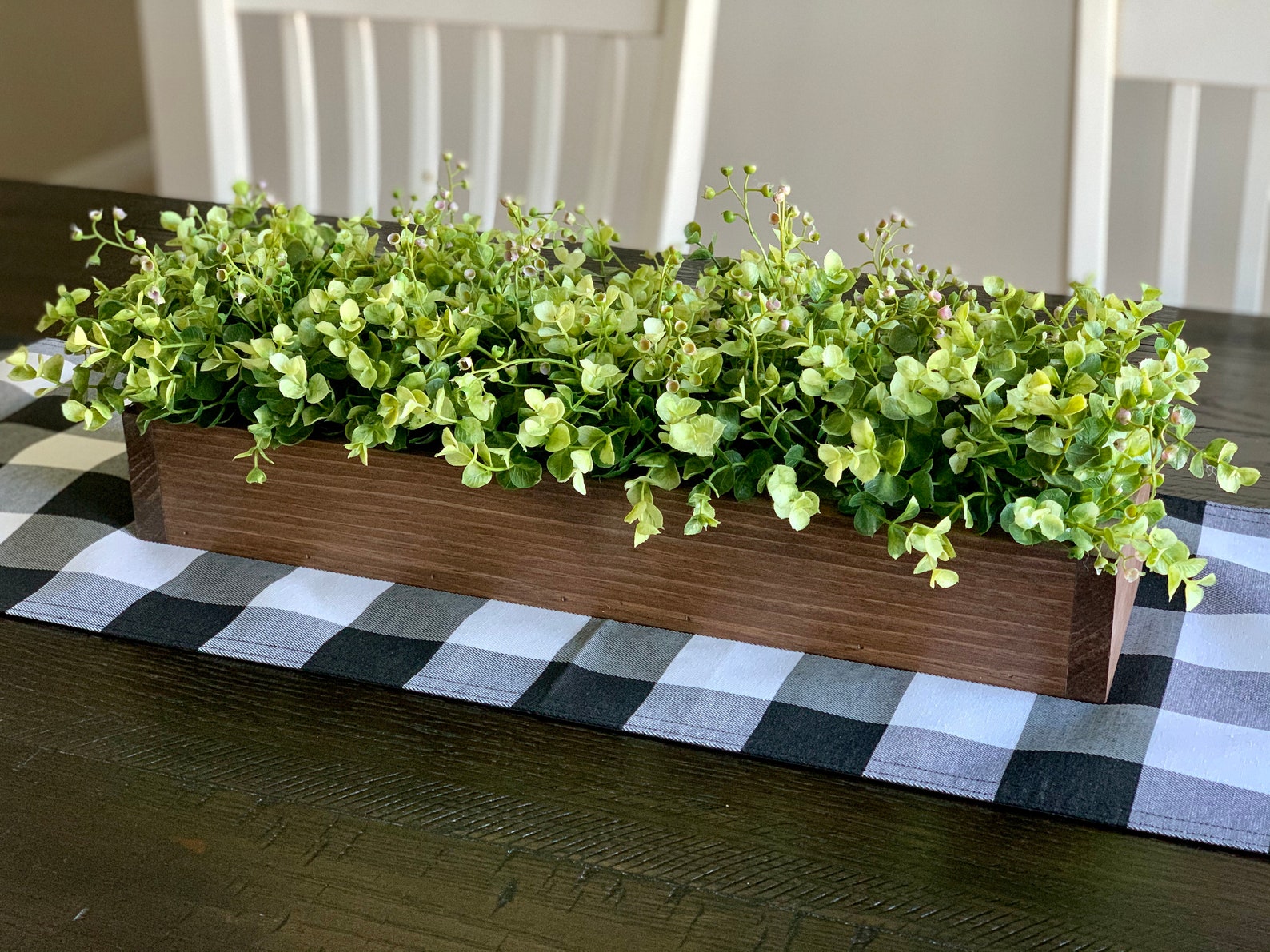 Farmhouse Table Centerpiece Rustic Table Centerpiece Planter Etsy