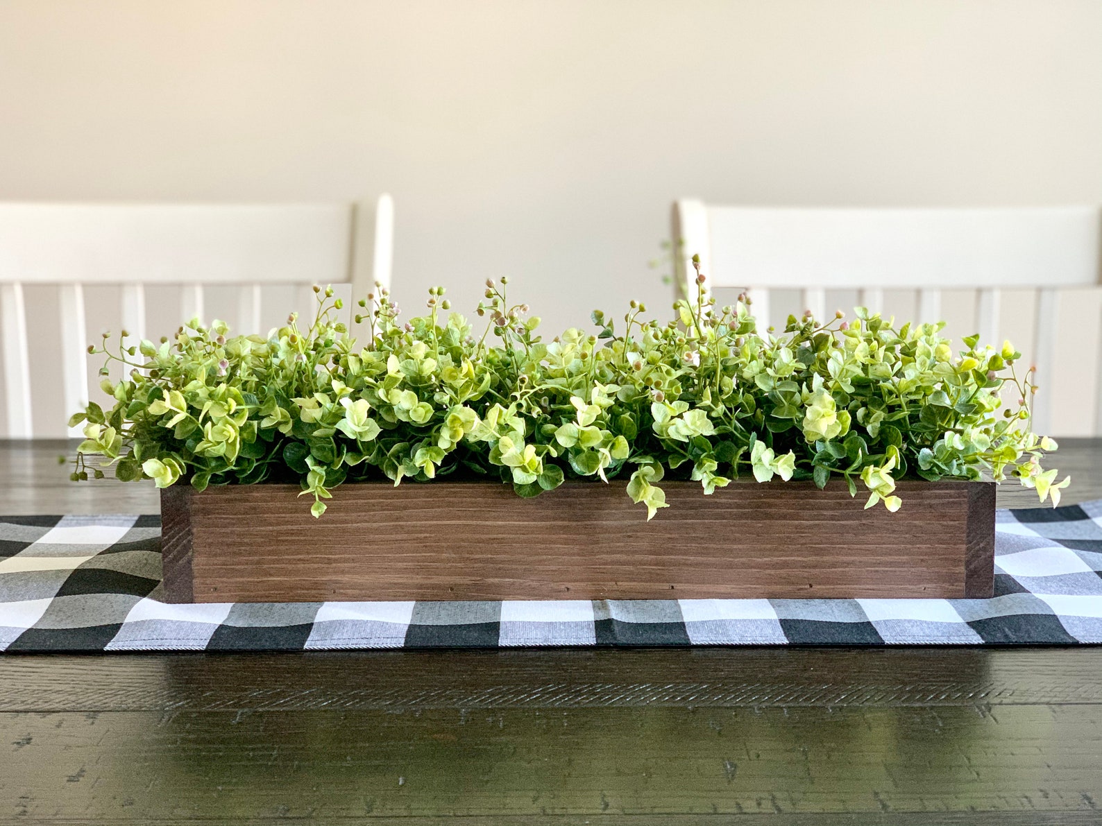 Farmhouse Table Centerpiece Rustic Table Centerpiece Planter Etsy