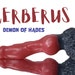 Fantasy Dildo with Knot - Cerberus - Split Color - Silicone Monster Sex Toy