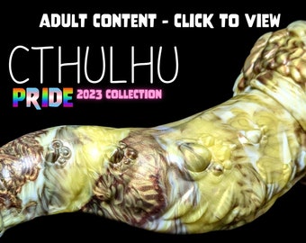 Premade Extra Large Cthulhu Dildo - Pride 2023 Collection - Classic Firmness (Item 4AZ)