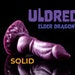 Fantasy Dragon Dildo - Knot Silicone Dildo - Uldred Solid Color
