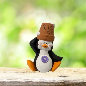 Humboldt Penguin Decor - Handmade Ceramic Figure for Ocean Nursery Theme