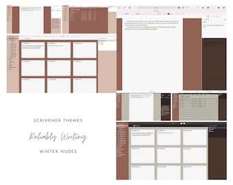 Winter Nudes Scrivener Theme (Light & Dark)