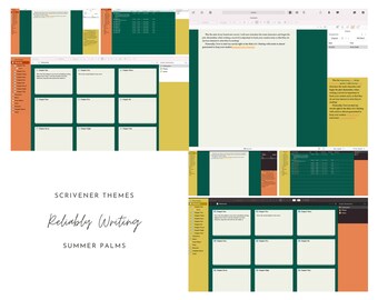 Summer Palms Scrivener Theme (Light & Dark)