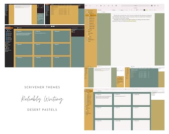 Desert Pastels Scrivener Theme (Light & Dark)