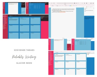Glacier Neon Scrivener Theme (Light & Dark)