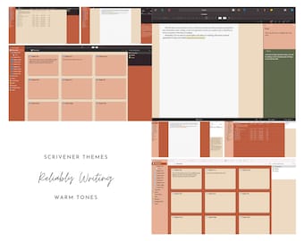 Warm Tones Scrivener Theme (Light & Dark)