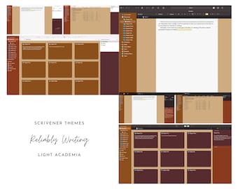 Light Academia Scrivener Theme (Light & Dark)