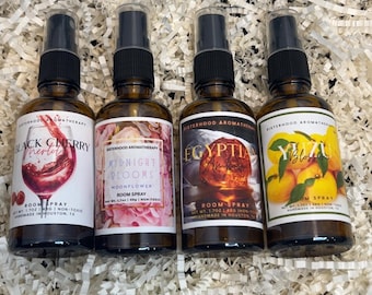 Amber Glass Non-Toxic Room Spray- Car Air Fresher, Odor Eliminator, Pet Friendly