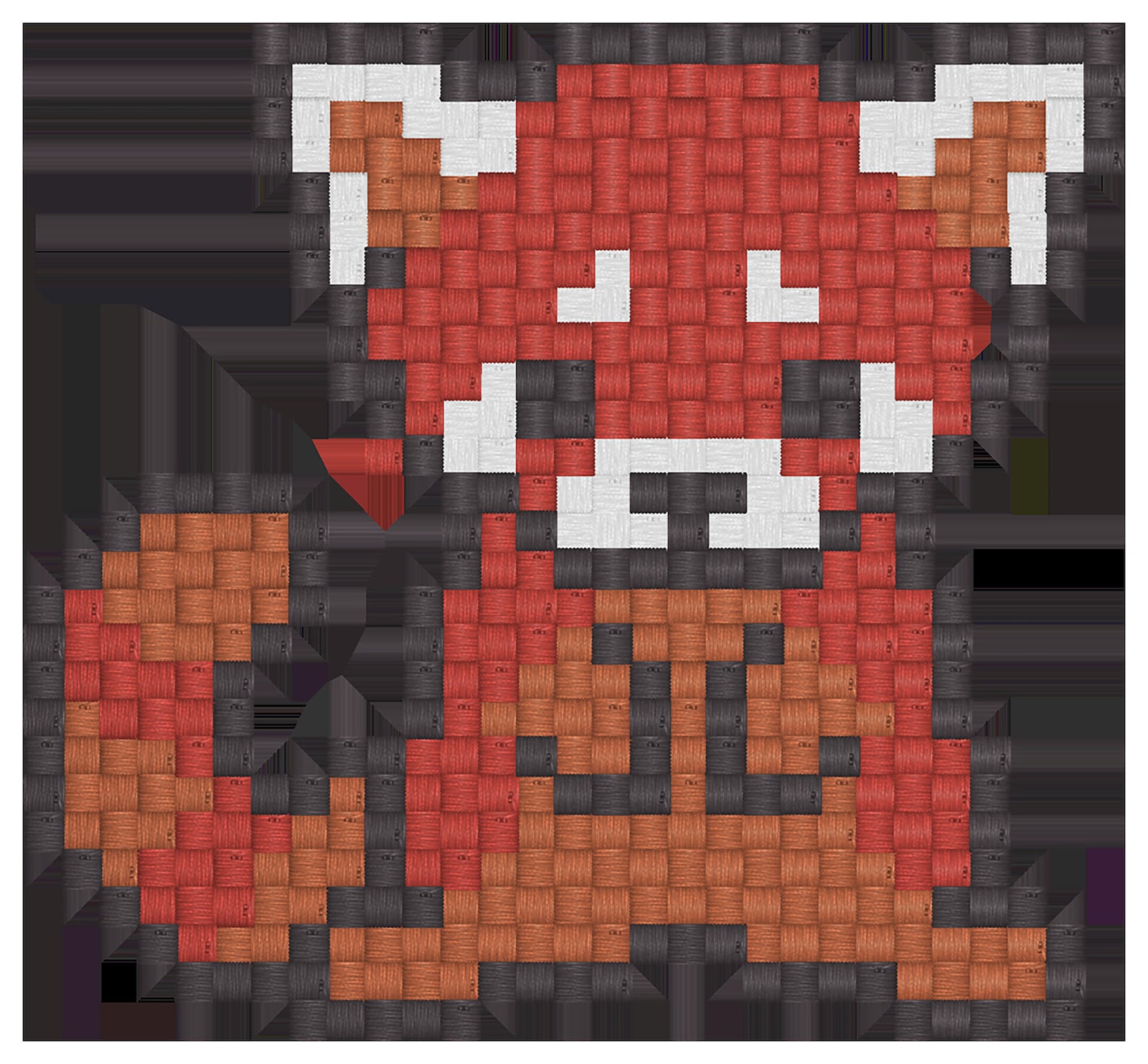 pixel art grid cute panda Pixel panda pattern bead patterns beads hama ...