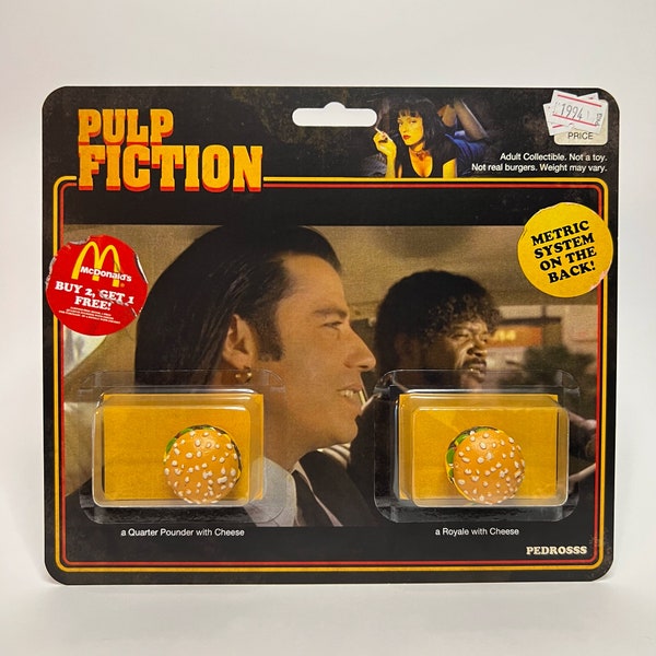 Pulp Fiction - Pulp Fiction Bootleg Toy ! Quarter Pounder and Royale with Cheese metric system Scene !