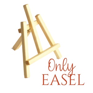 Petit chevalet de table en bois, support de présentation mini-moyen pour toile d'art, impression de cadre photo, support de petite enseigne pour mariage