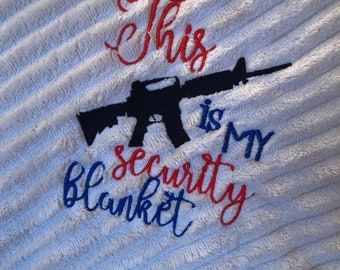 2nd amendment Gun Rights personal protection blanket Gift throw present
