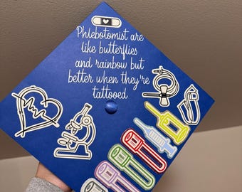 Phlebotomist Graduation Cap Topper
