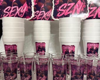 Birthday shot / Styrofoam cups