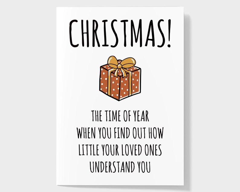 Sarcastic Christmas Card Wife Christmas Card Husband - Etsy