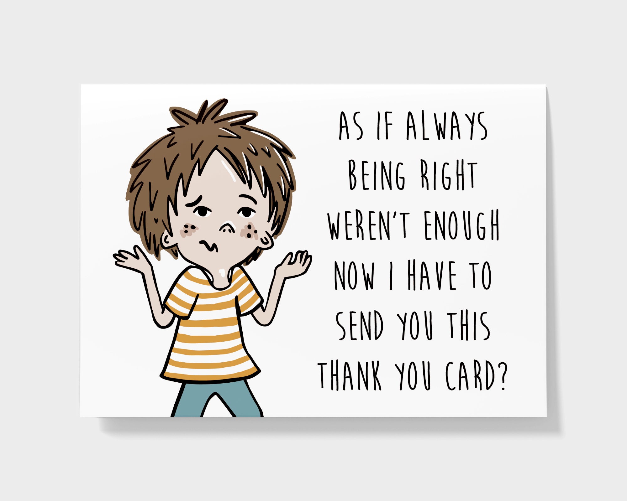 Funny Thank You Cards Thank You Gift For Mentor Unique - Etsy Uk