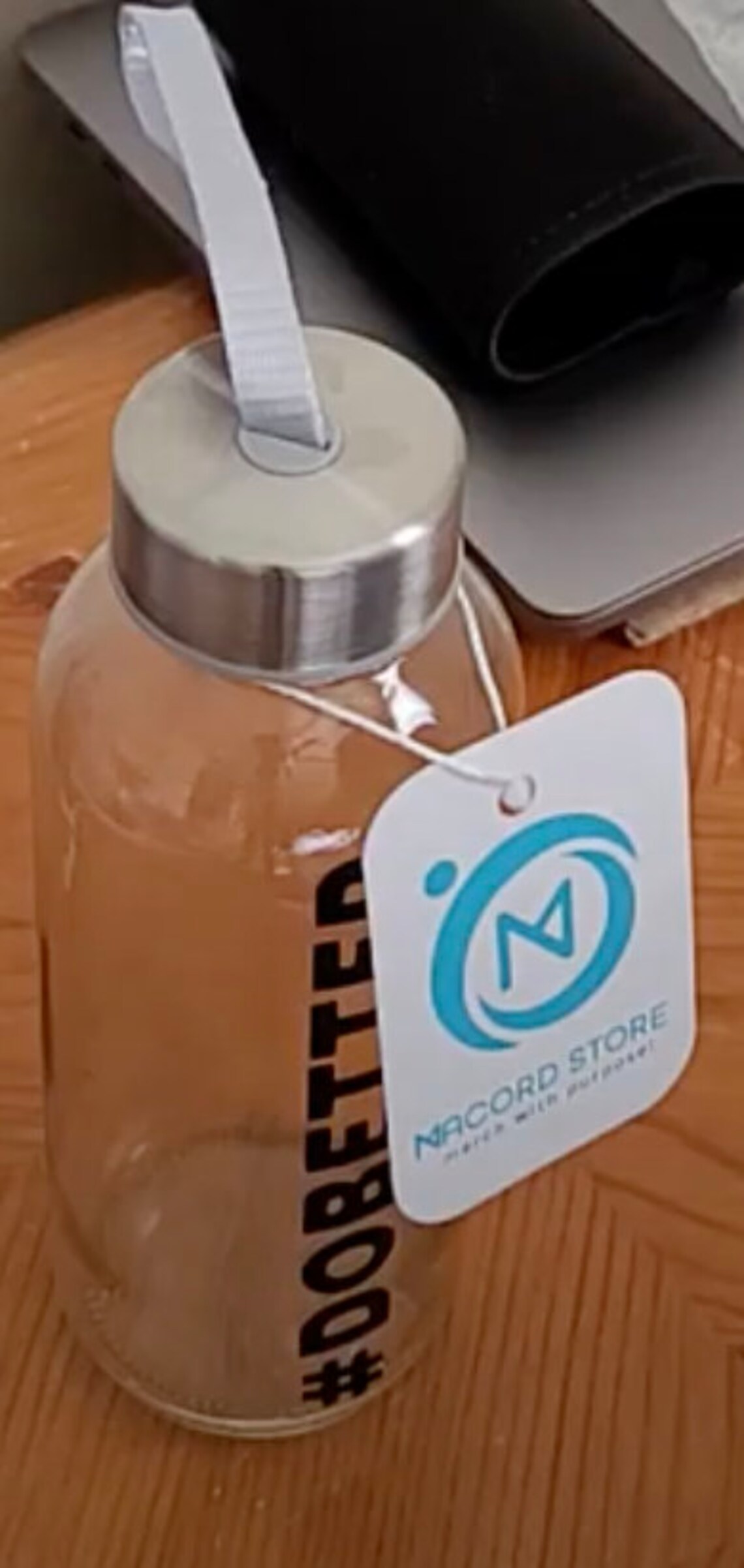 Glass Water Bottle/vinyl decal bottle water/ Water Bottle/ Etsy
