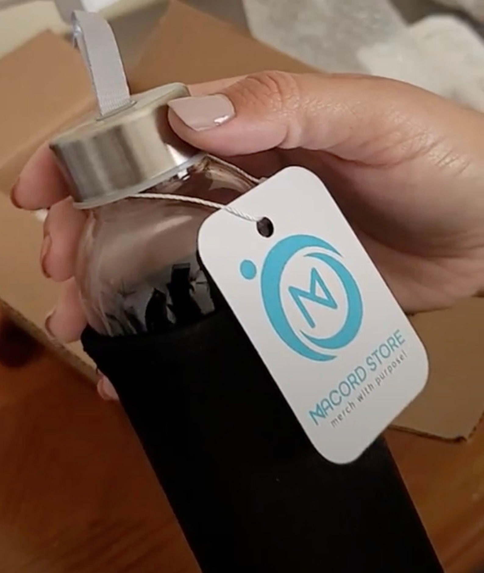 Glass Water Bottle/vinyl decal bottle water/ Water Bottle/ Etsy