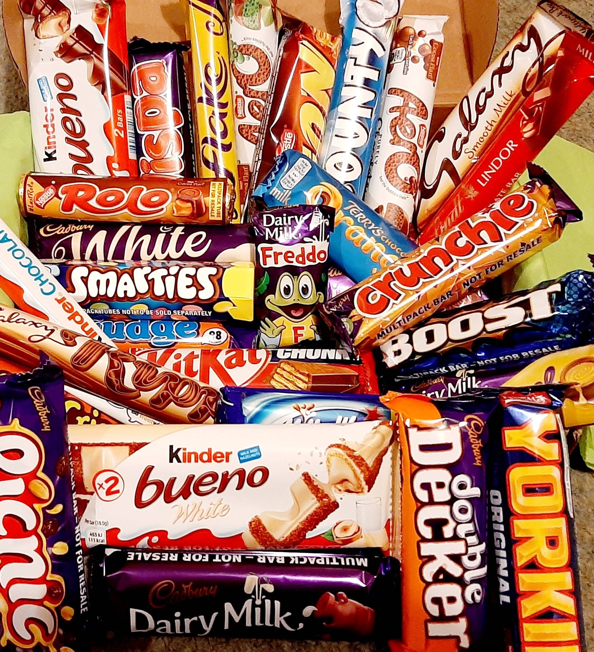 Mega Chocolate Hamper. Cadburys Nestle Galaxy Mars. Etsy UK