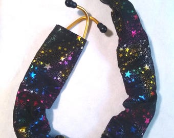 Stethoscope cover in rainbow print