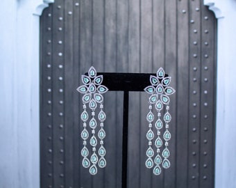 CZ Maang Tikka Set Crystal Maang Tika Jewelry Head Piece Bridal Maang Tikka Boho Hair Jewelry Indian Wedding Jewelry Forehead Jewelry
