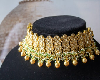 Indian Choker Kundan Jewelry Indian Jewelry Set Indian Wedding Jewelry  Sabyasachi Necklace Bollywood Jewelry