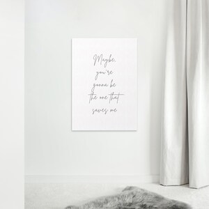 Personalised Wall Art, Song Quotes, Digital Download Only, Elegant Wall Art, Home Decor, Interior Designs