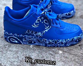blue bandana jordans