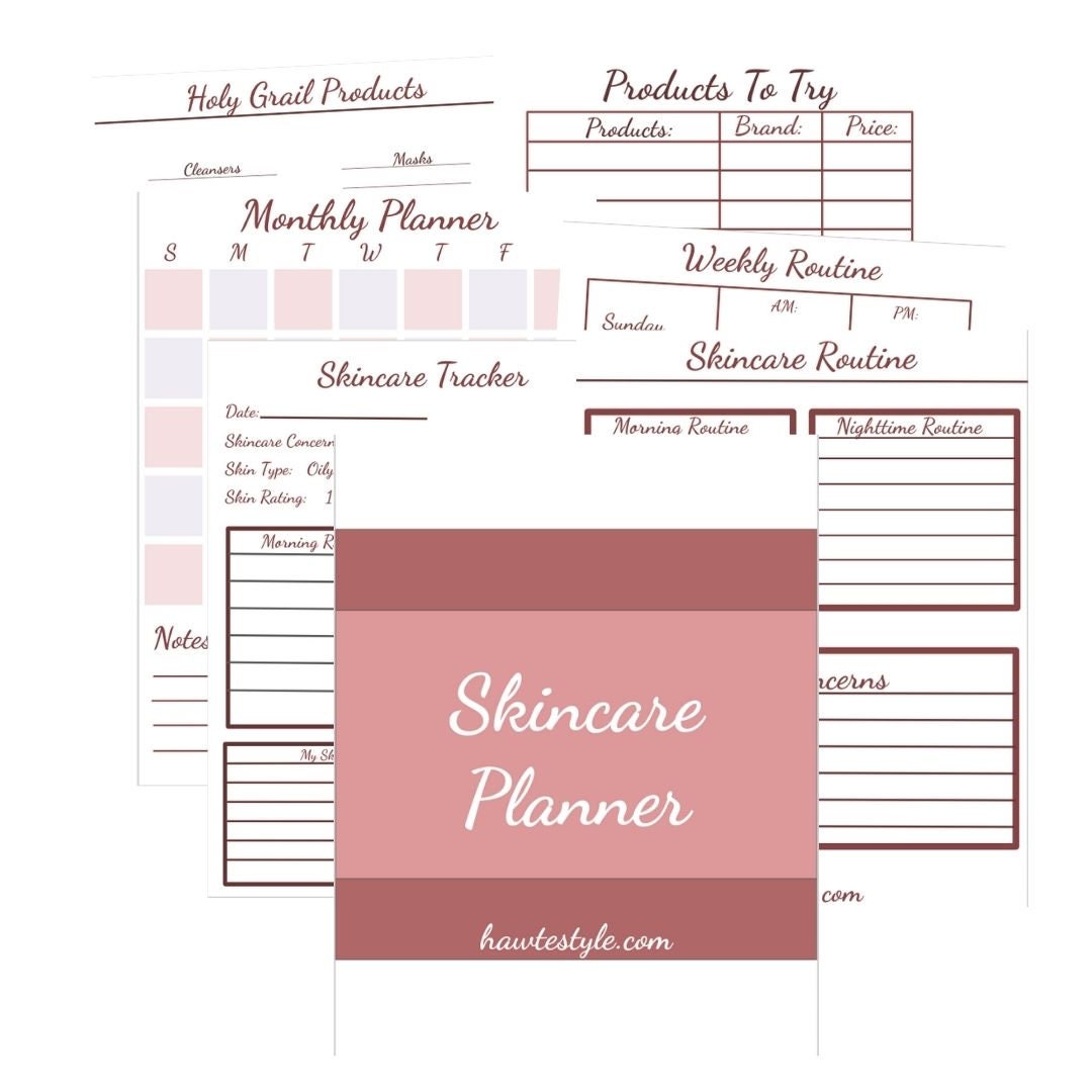 Printable Skin Care Planner Printable Beauty Planner. PDF Etsy UK