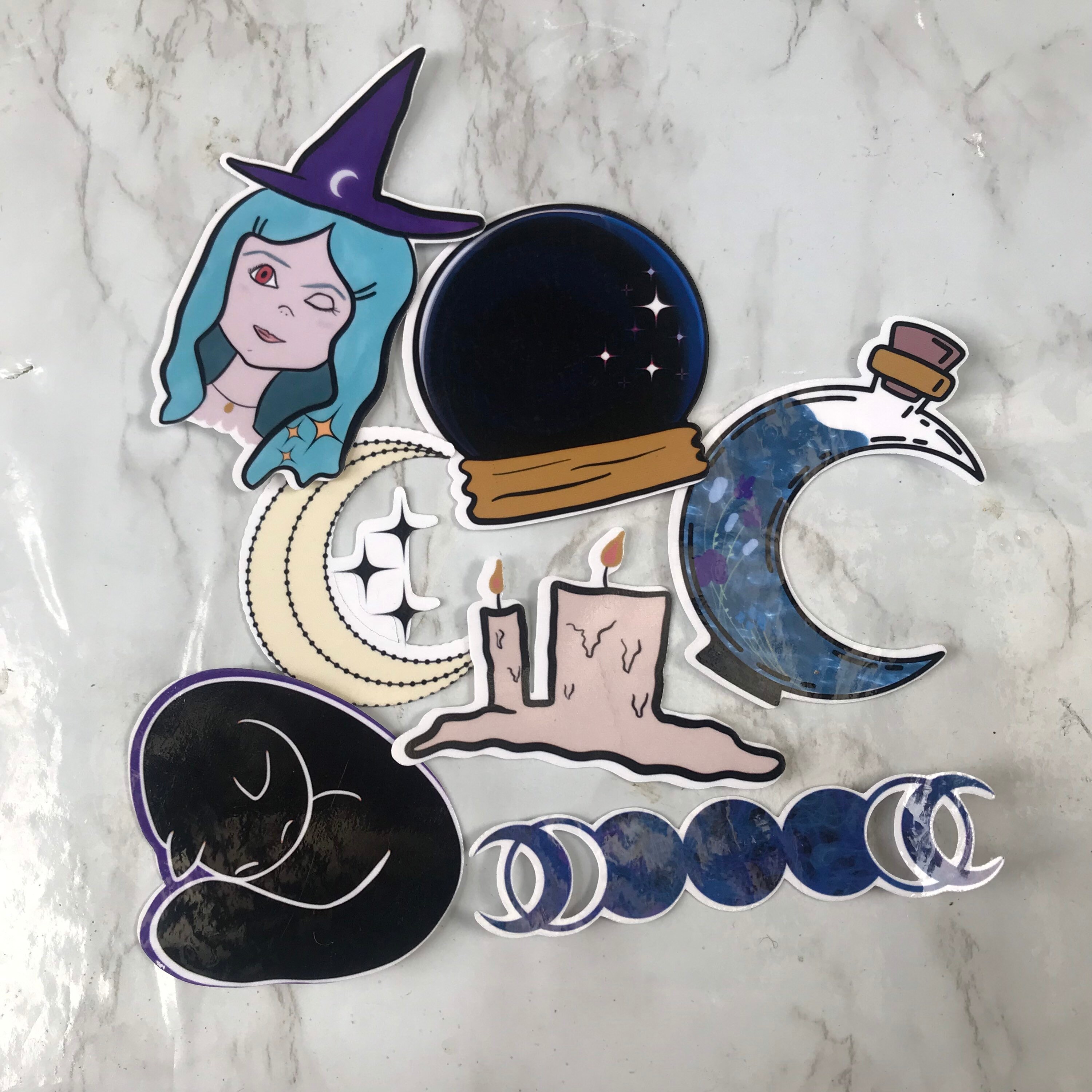 Cute Witchy Sticker Pack Stickers for Decor Hydroflask | Etsy