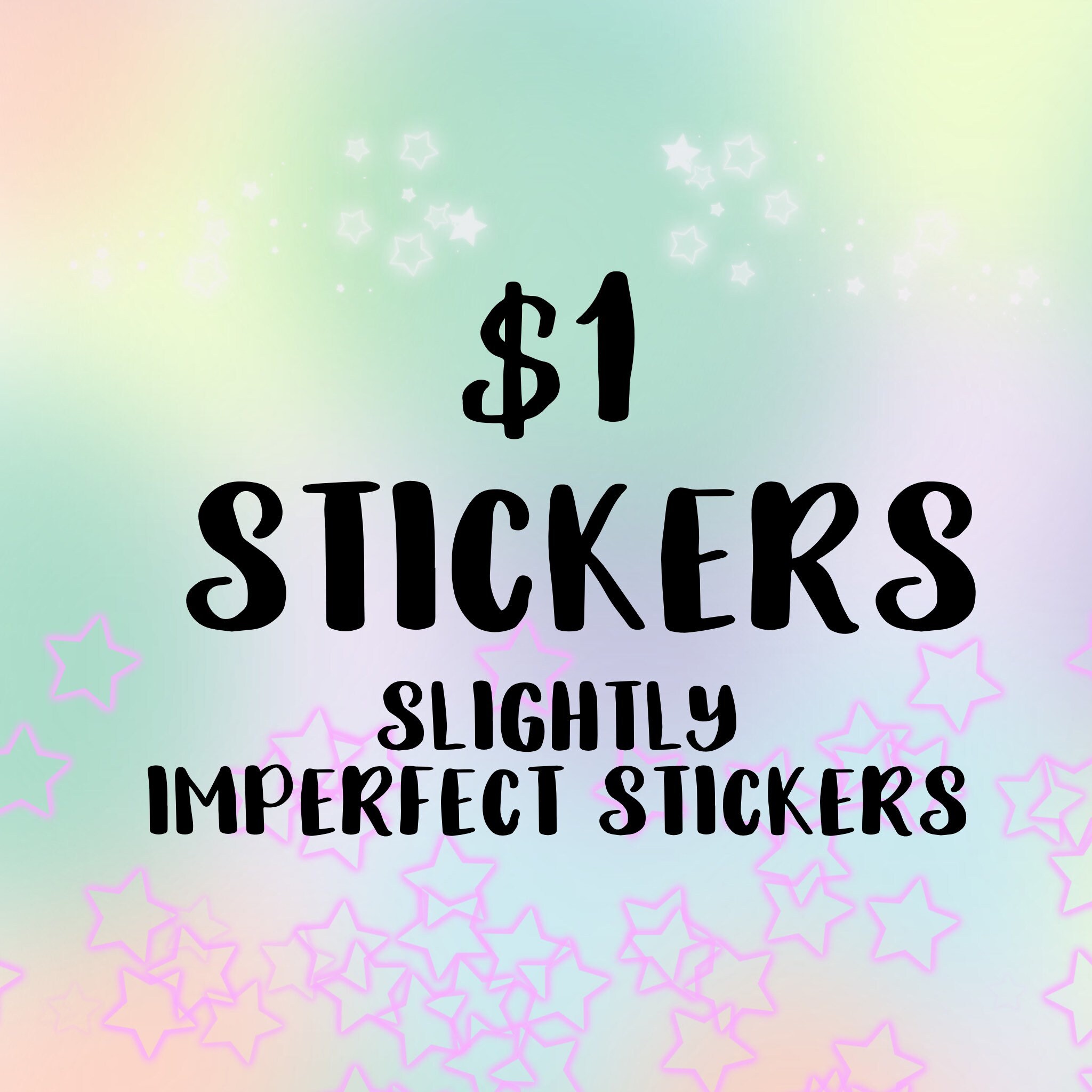 One Dollar Stickers - Imperfect Stickers - Stickers for Cheap FREE Sh…