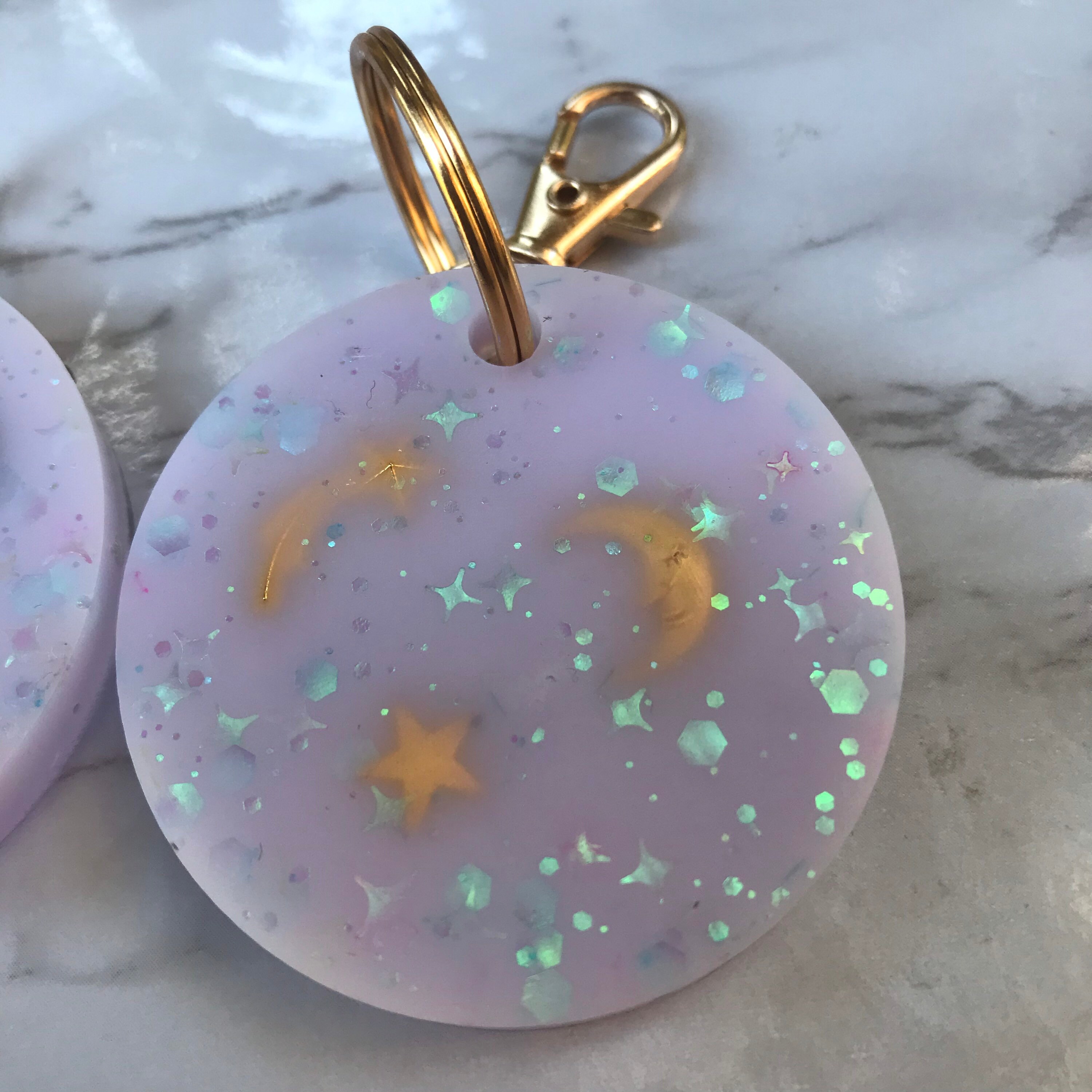 Galaxy Space Keychains Cute Keychains for Car Keys Etsy