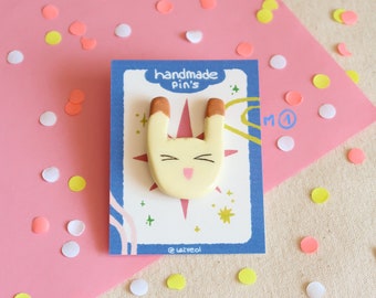 Handmade Clay Pins - Bunny