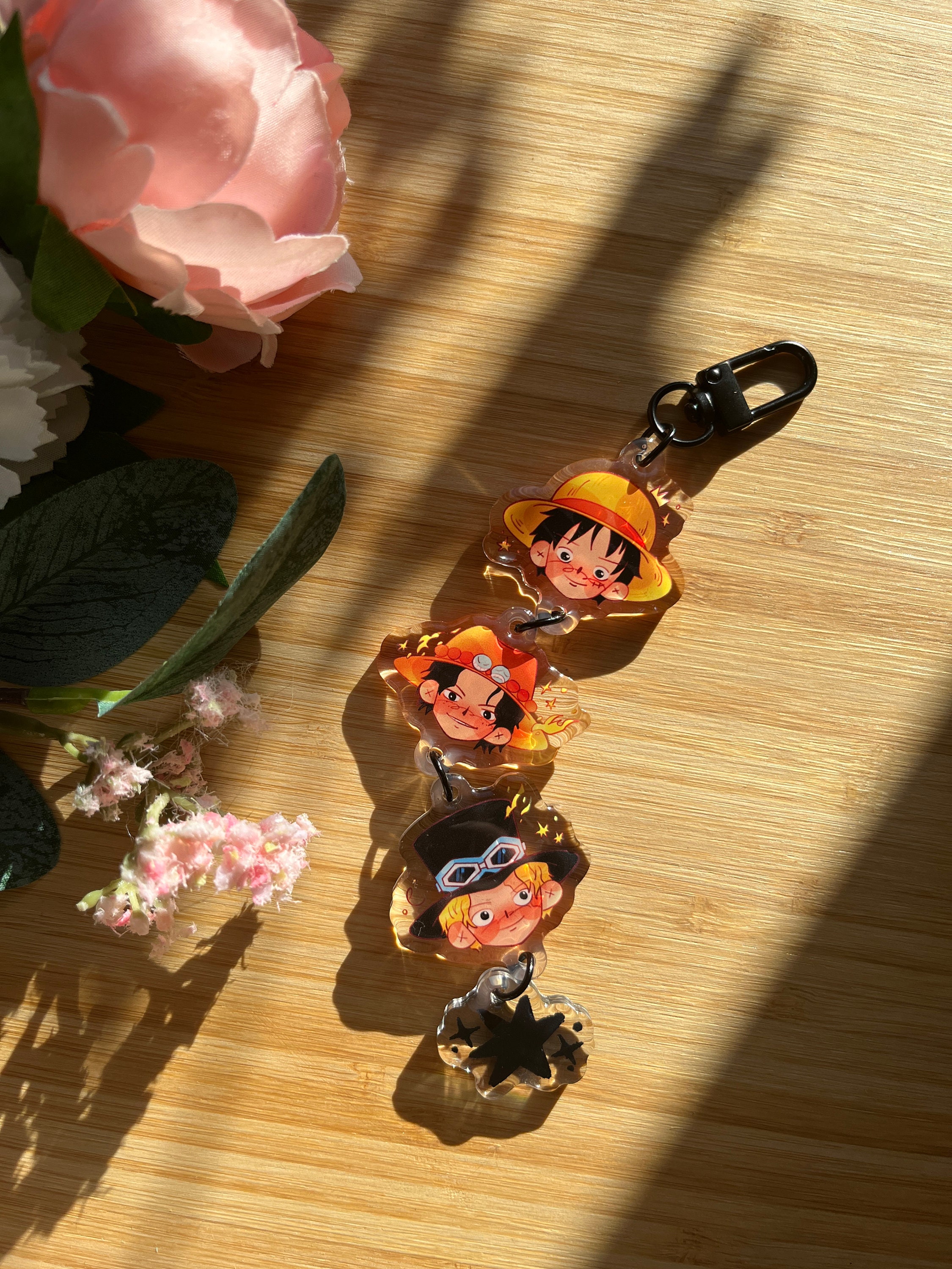 Ace Sabo Luffy ASL Phone Strap / Keychain, Etsy