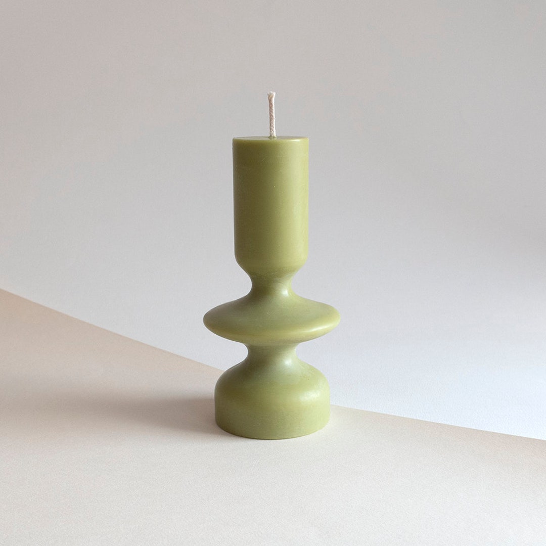 Unique Shaped Candle for Natural Style Interior Rustic Etsy