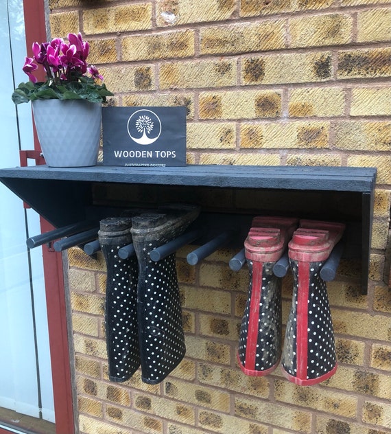 Wall Mounted Welly Rack Etsy UK