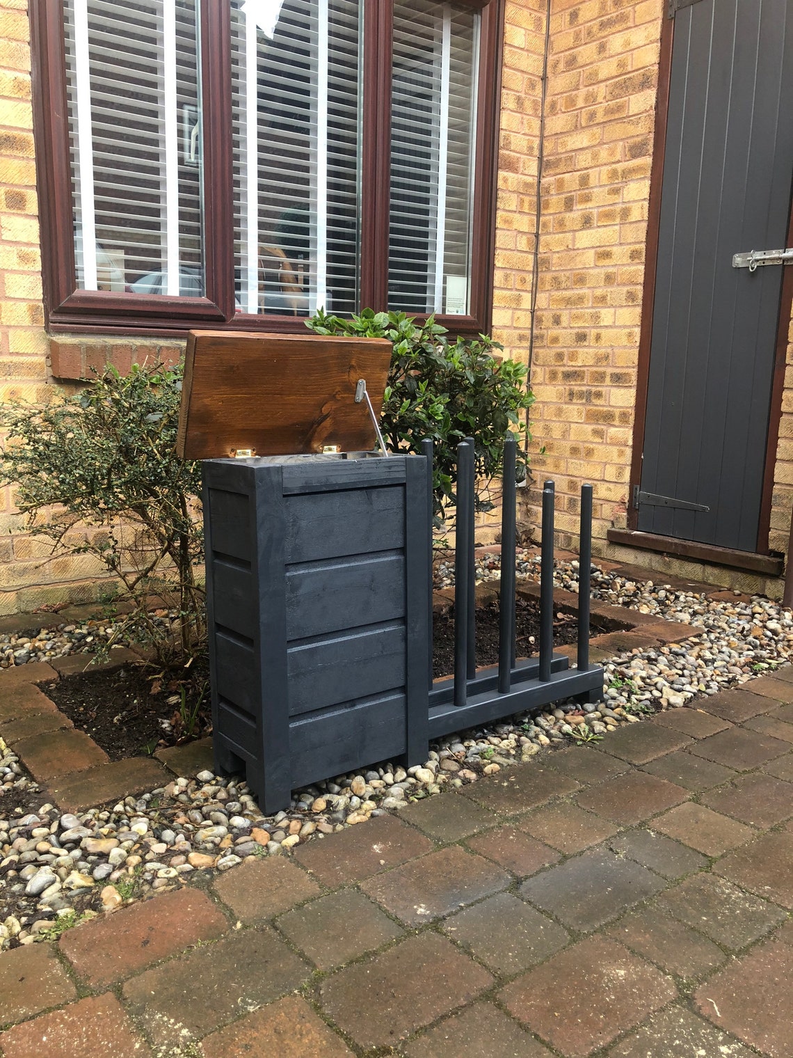 Welly Rack for 4 Pairs of Wellies With Seat and Storage Box. Etsy UK