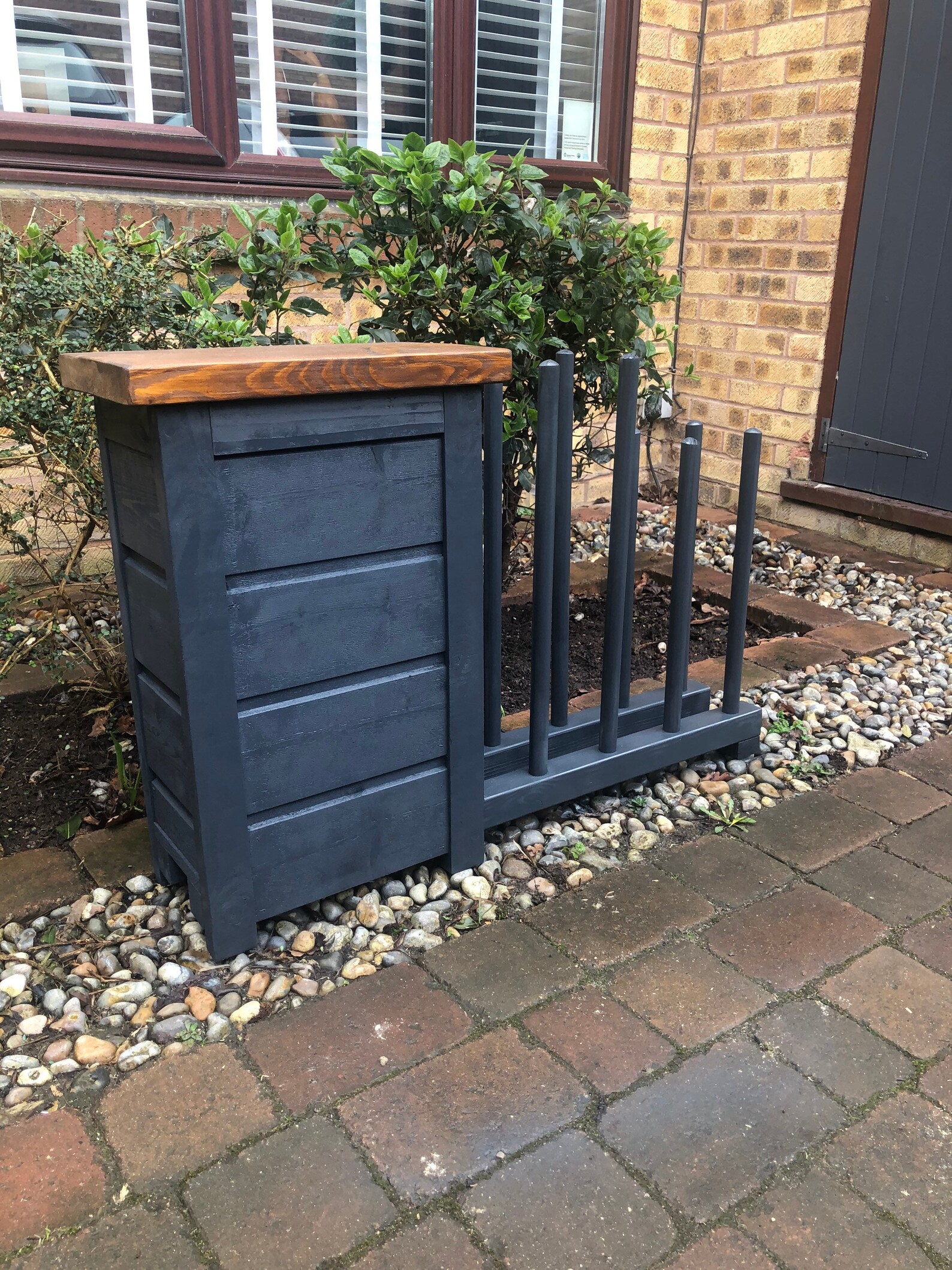 Welly Rack for 4 Pairs of Wellies With Seat and Storage Box. Etsy UK