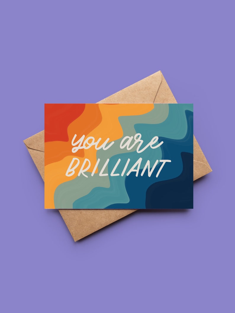 You are brilliant congratulations card image 1